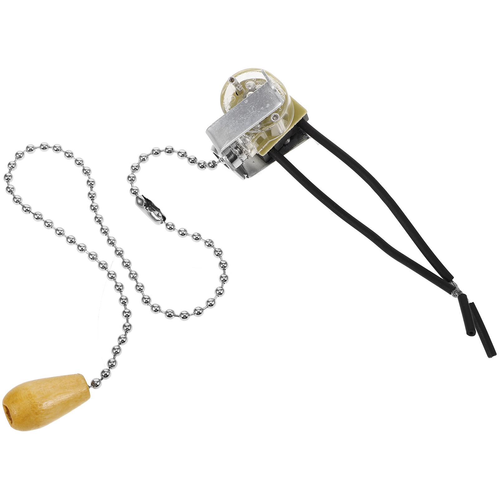 

Светильник с цепочкой Прочный выключатель лампы Замена Бесшумный выключатель с цепочкой для ванной комнаты Подвесной Настольный other