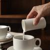 Needle Nosed Cups White Ceramic Milk Jar Coffee Milks Cup Milk Jug Sauce Pot Sauce Cup Coffeeware Milks Pot Seasoning Pots