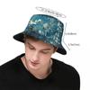 Custom Van Gogh Almond Blossoms Bucket Hats Unisex Women Flowers Painting Beach Sun Summer FisherUnisex Cap
