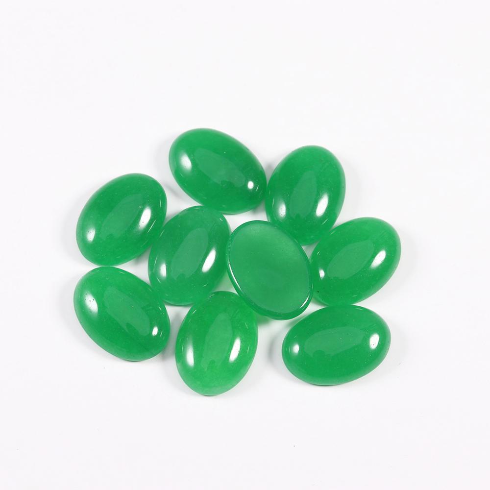 10x14mm 13x18mm Natural Stone Beads Oval Cabochon Loose Bead For Bracelet Earring Jewelry DIY Craft Making Accessories