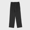Women's 2024 Spring/Autumn High-Waisted Black Wide-Leg Trousers