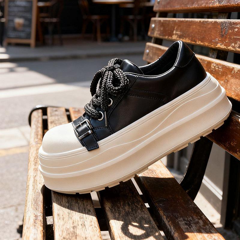 Small Platform Shoes, Korean Version of Casual Shoes, New Height-increasing Versatile and Ugly Sports Shoes In Autumn 2025