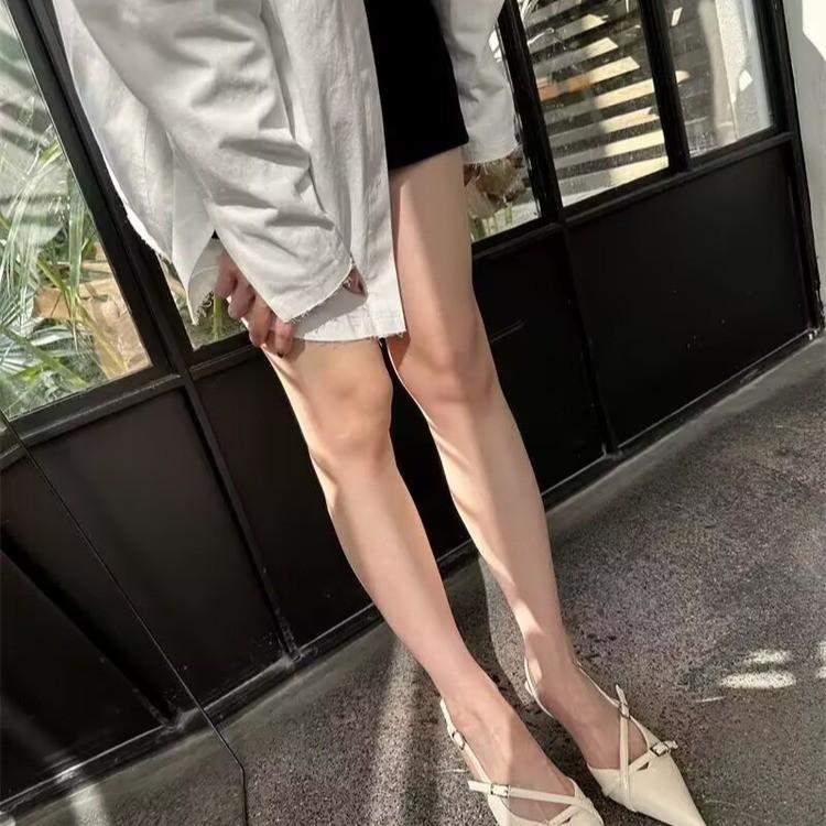 Fashion 2025 New Spring and Summer High-End French Style Beautiful and Non-Tiring Pointed Toe Fashion High-Heeled Sandals for Women