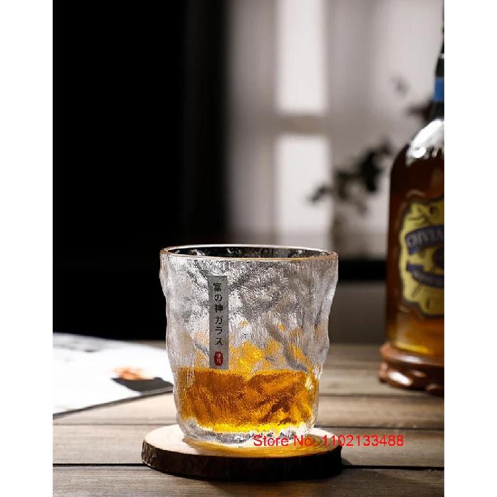 Glacier Whiskey Glass Gift Box Old-fashioned Crystal Wine Cup Retro Chivas Rock Tumbler Snifter Japan Whisky Glasses For Testing