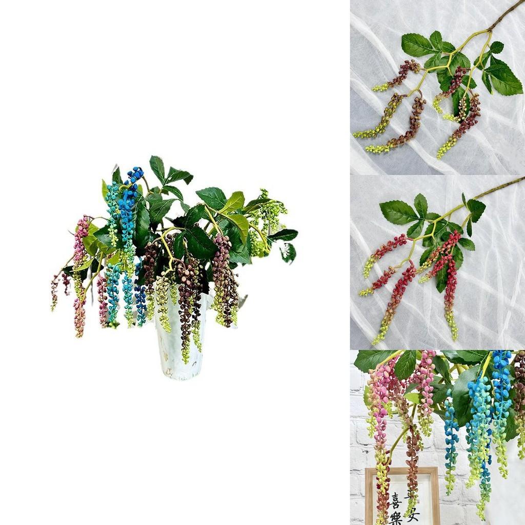 Soft Silicone Artificial Greenery Wall Hanging Decorative For Party Celebrations And Home Decor