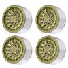 4pcs Beadlock RC Car Wheel Hub Set 1.9in Aluminum Alloy Tire   for 1Celsius10 1Celsius12 1Celsius14 Remote Control Cars