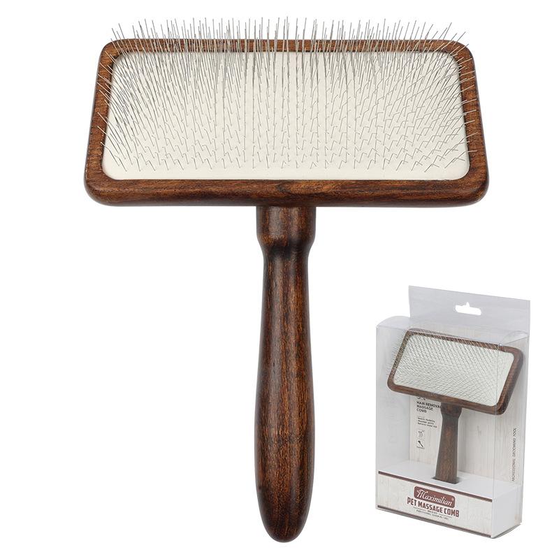 Pet Supplies, Solid Wood, Antique Comb, Cat and Dog Grooming Comb, Dog Grooming Comb, Fluffy Styling, Hair Removal Needle Comb