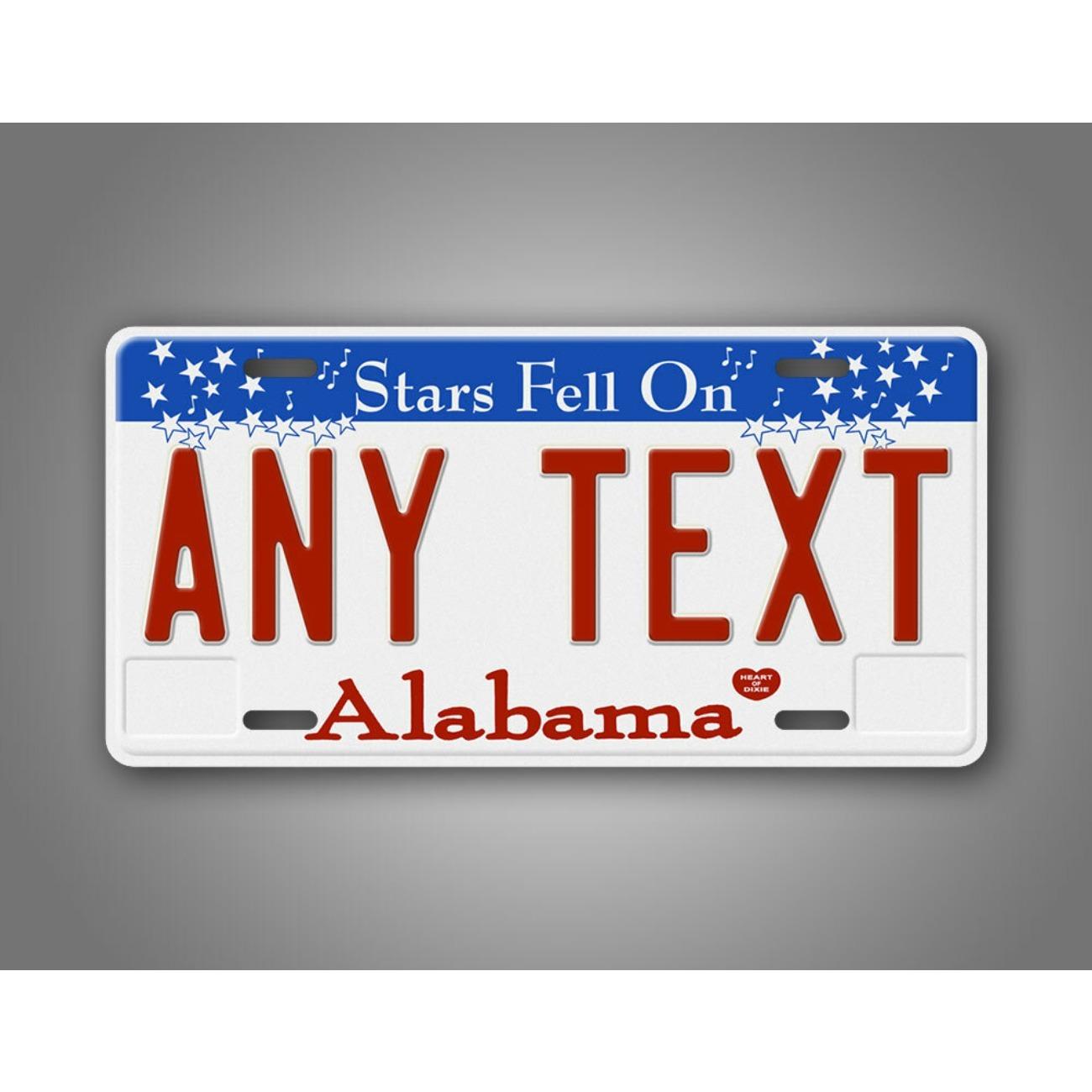 

Personalized Alabama Star Metal Tin Sign Custom Text Rustic Iron Wall Art Home Decor Indoor Outdoor белый