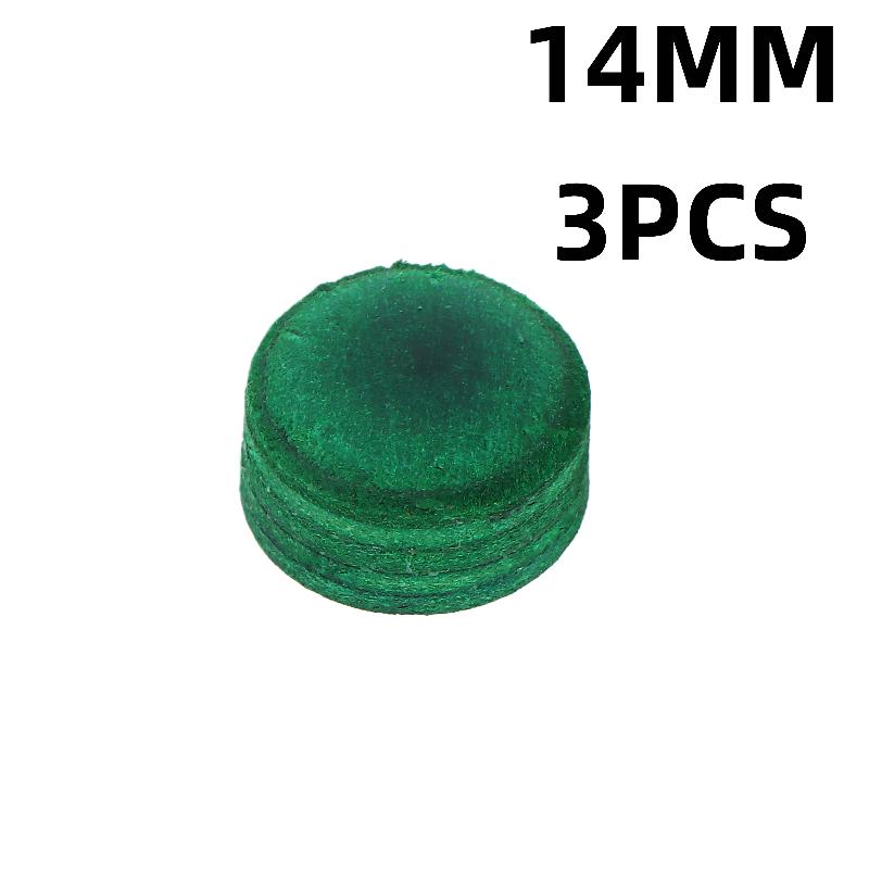 1/3/5Pcs Multi Layer Red Black/Green Leather Of 11mm 12mm 14mm Snooker Nine Ball Accessories Professional Billiard Pool Cue Tips