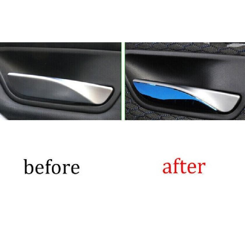 Blue Titanium For BMW 3 4 Series Car Inner Door Handle Frame Cover Trim 2013-19