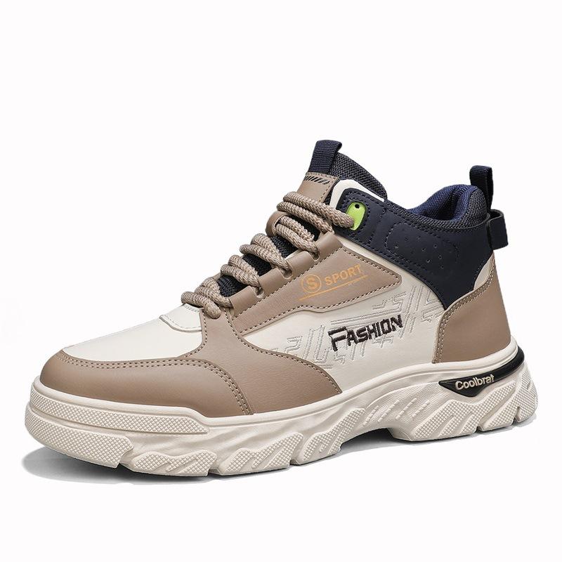 

Casual Martin boots men s autumn outdoor mountaineering boots men s high-top British medium-top wear-resistant tooling shoes men s shoes 44