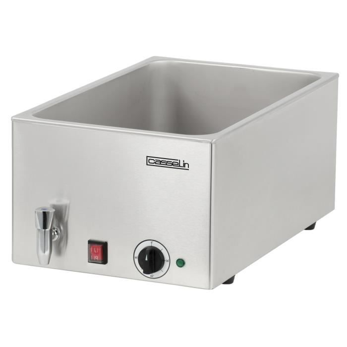 Bain Marie Inox GN 1/1 Avec Robinet De Vidange - Casselin - 1200 Watt - Gris