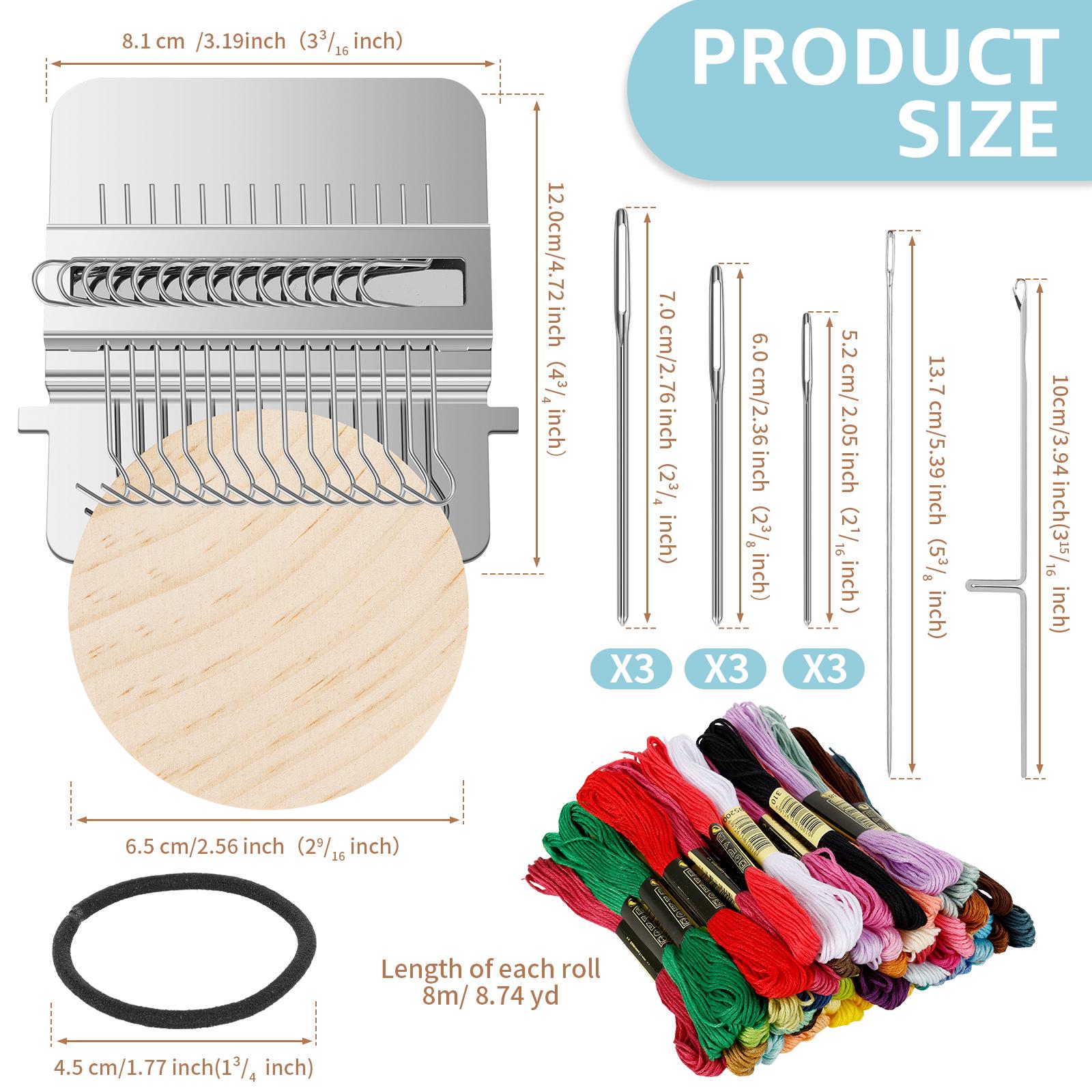 

Upgrade Knit Patch Darning Kit Mini Knitpatch Machine Knit Kit for Quickly Sewing Repair Sewing Craft Supplies with 14 Hooks