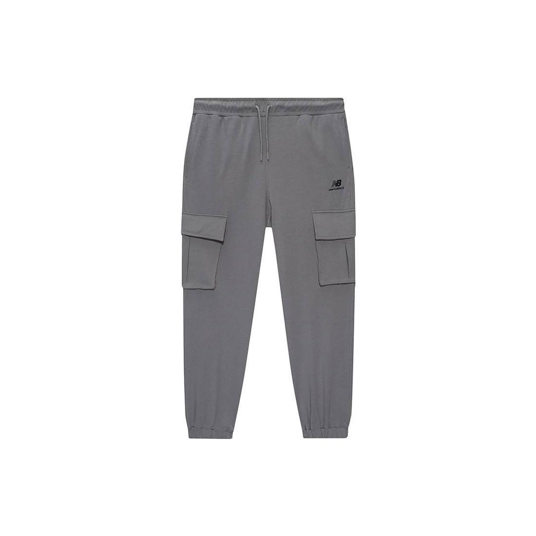 New Balance Logo Print Cargo Pants Asia Sizing  Grey  Men s MLA6N053-GR L