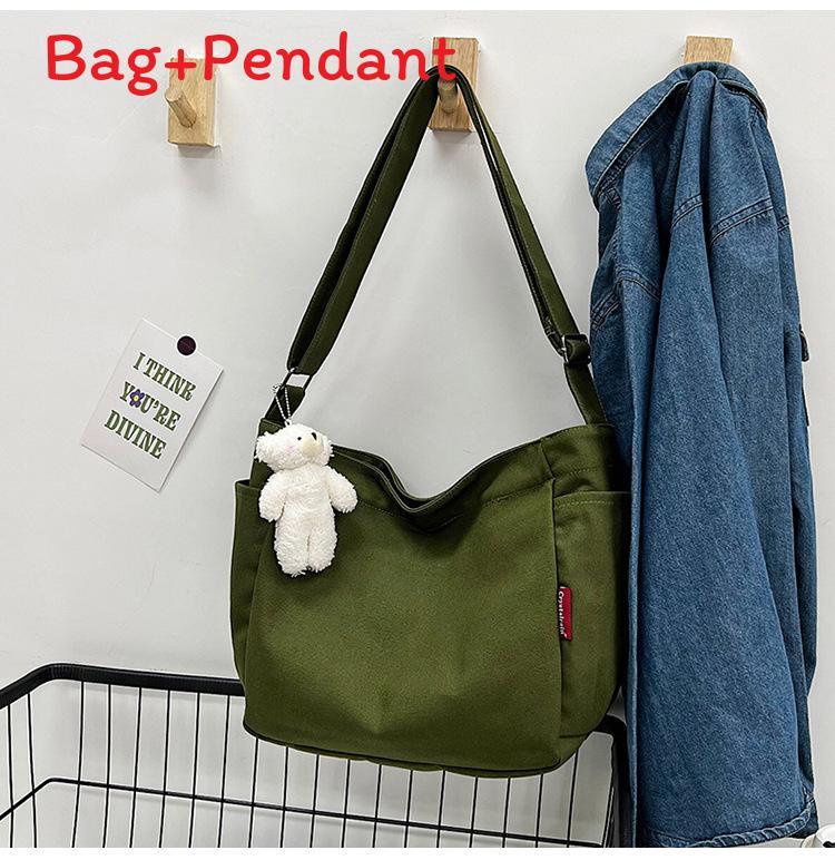Urban Style Canvas Bag For Women With Zipper Closure And Phone Pocket For Casual Daily Use