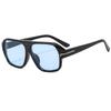 STORY Classic Square Sunglasses Men Women Luxury Brand T Design Fashion Blue Lens Oversized Pilot Sun Glasses 3793N
