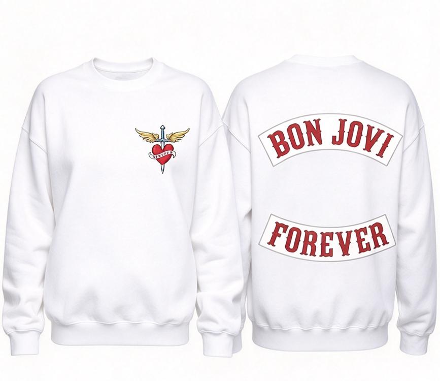 tribute to Bon Jovi rock band graphic vintage badge print hoodie 2D pullover sweatshirt retro fan streetwear for men women 2026