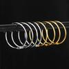 10Pcs Metal Shower Curtain Rings O Shape Shower Curtain Hooks Rings Anti-rust Curtain Hooks for Bathroom Shower Curtain Liner Room Dividers