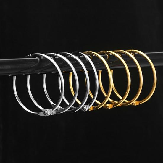 10Pcs Metal Shower Curtain Rings O Shape Shower Curtain Hooks Rings Anti-rust Curtain Hooks for Bathroom Shower Curtain Liner Room Dividers