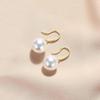 S925 Sterling Silver Large Pearl Dangle Earrings for Women - 2024 Niche Design Ear Hooks, High-End Temperament Jewelry.