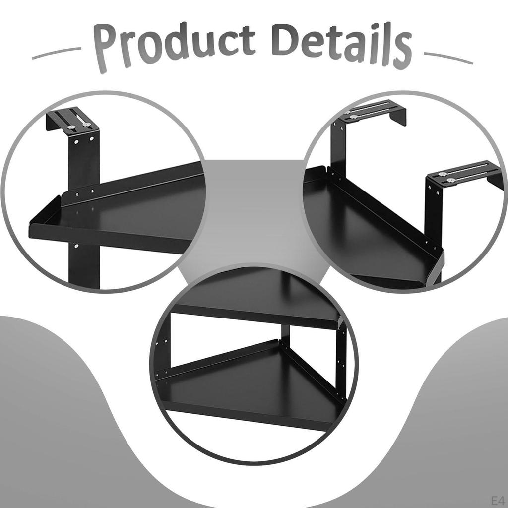 Büro Kabinenregal Verstellbar Platzsparend 2 Ebenen Eckaufbewahrung Organizer Gestell für