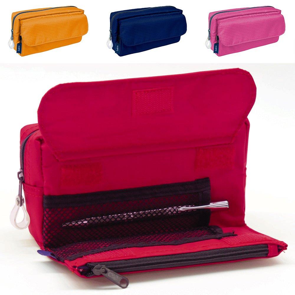 Cubics Pencil Case Square Navy M-Plan 106182-08