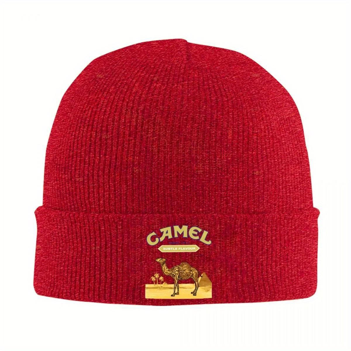 Теплая вязаная шапка-бини Camel Cigarettes Модная шапка-колпак Осень Зима Для улицы Шапки-бини для унисекс взрослых