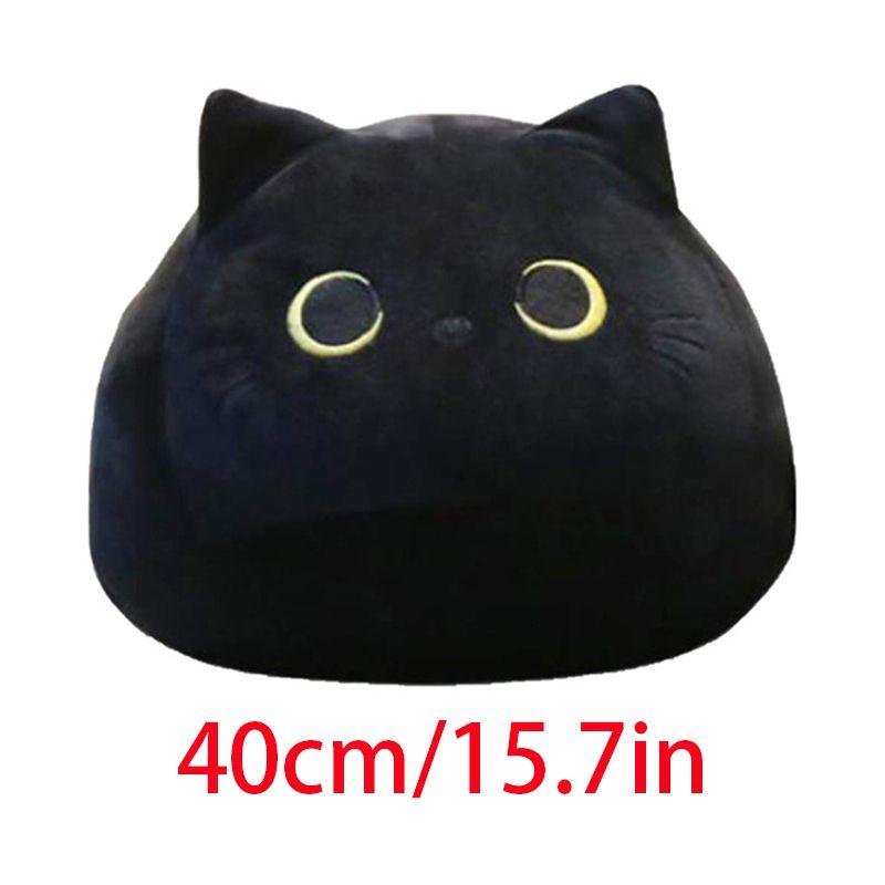 Adorable Black Cat Shaped Plush Toy Soft Stuffed Doll For Cozy Comfort And Play
