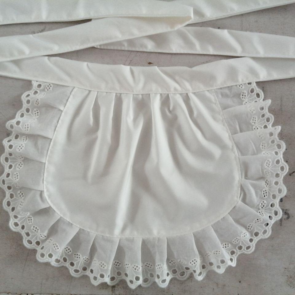 Short Waist Lace Aprons Cute Cleaning Apron Household Cooking Baking Storage Pinafore Women Anti-fouling Kitchen Accessories New