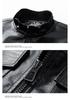 New PU Leather Stand Collar Motorcycle Cardigan Jacket - Spring, Autumn, Winter