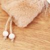 17cm/7’’ Plush Toy Angel Christmas Ornament Cute Hanging for Doll for House Decoration New Year’s Day Party Ornament Dec