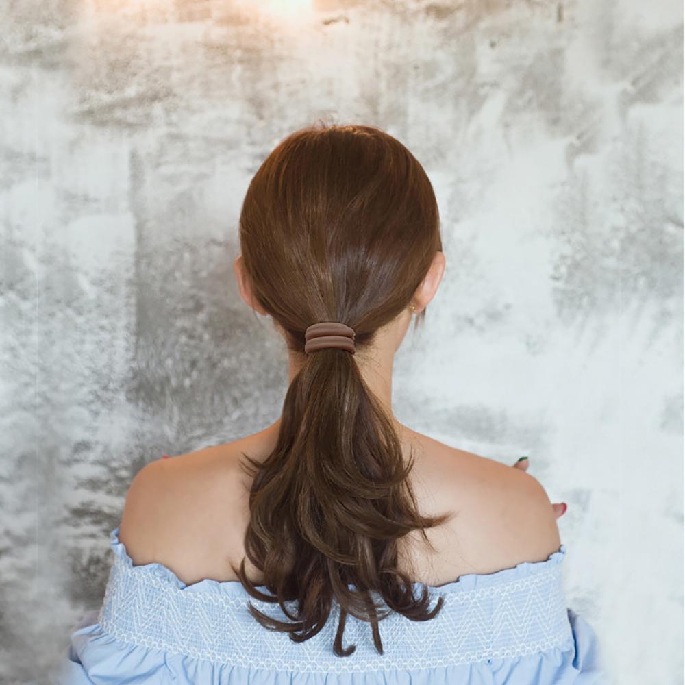 50 sztuk kobiety dziewczęta podstawowe opaski do włosów 4cm proste jednolite kolory elastyczna opaska na głowę gumki do włosów krawaty akcesoria do włosów kucyk Holder