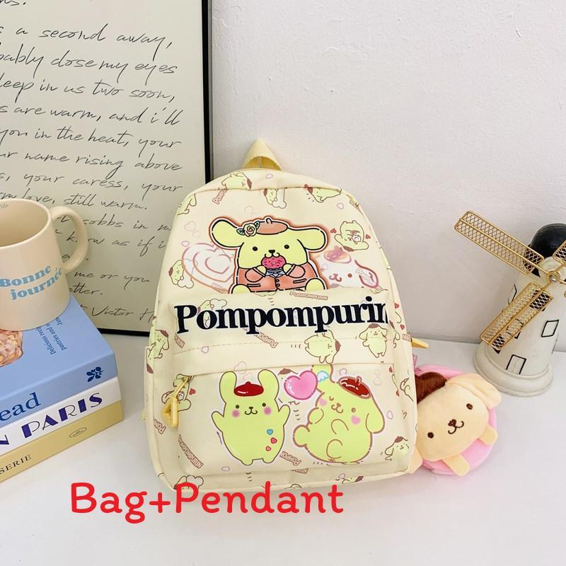 Zainetto per Bambini con Stampa Cartoon Hello Kitty Kuromi in Nylon Traspirante per l'Asilo