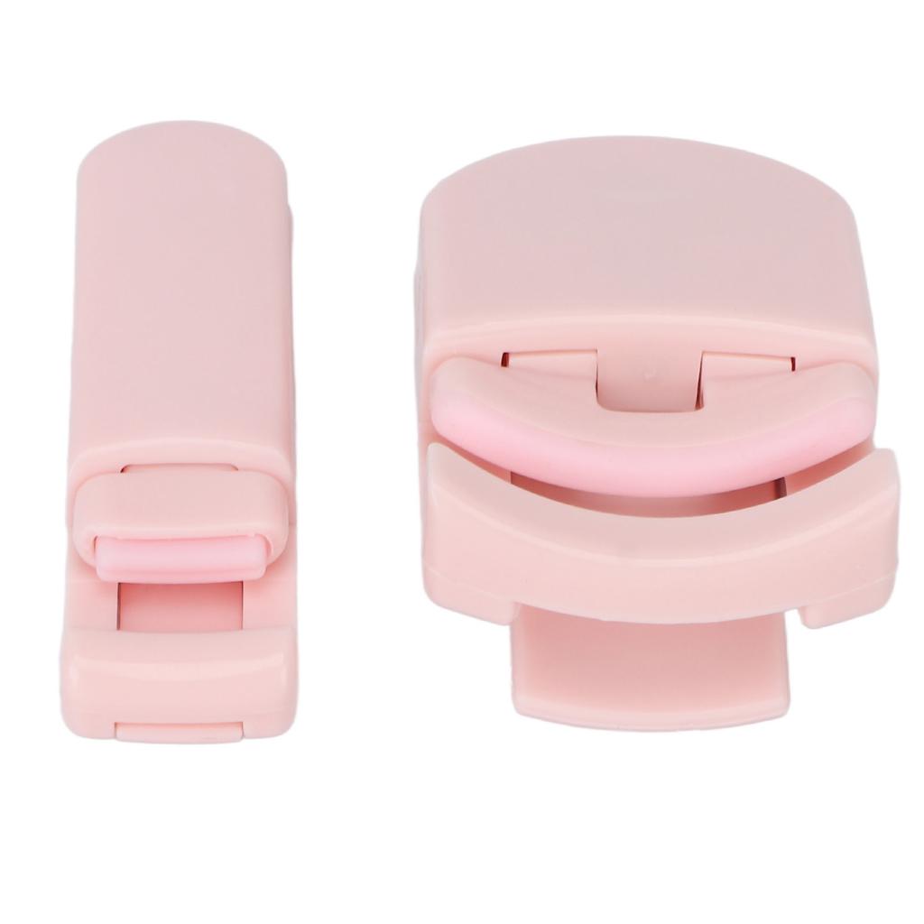 2pcs Cute Eyelash Curler Set Portable Wide Angle Long Lasting Partial Lash Lift Curler Curling Tool
