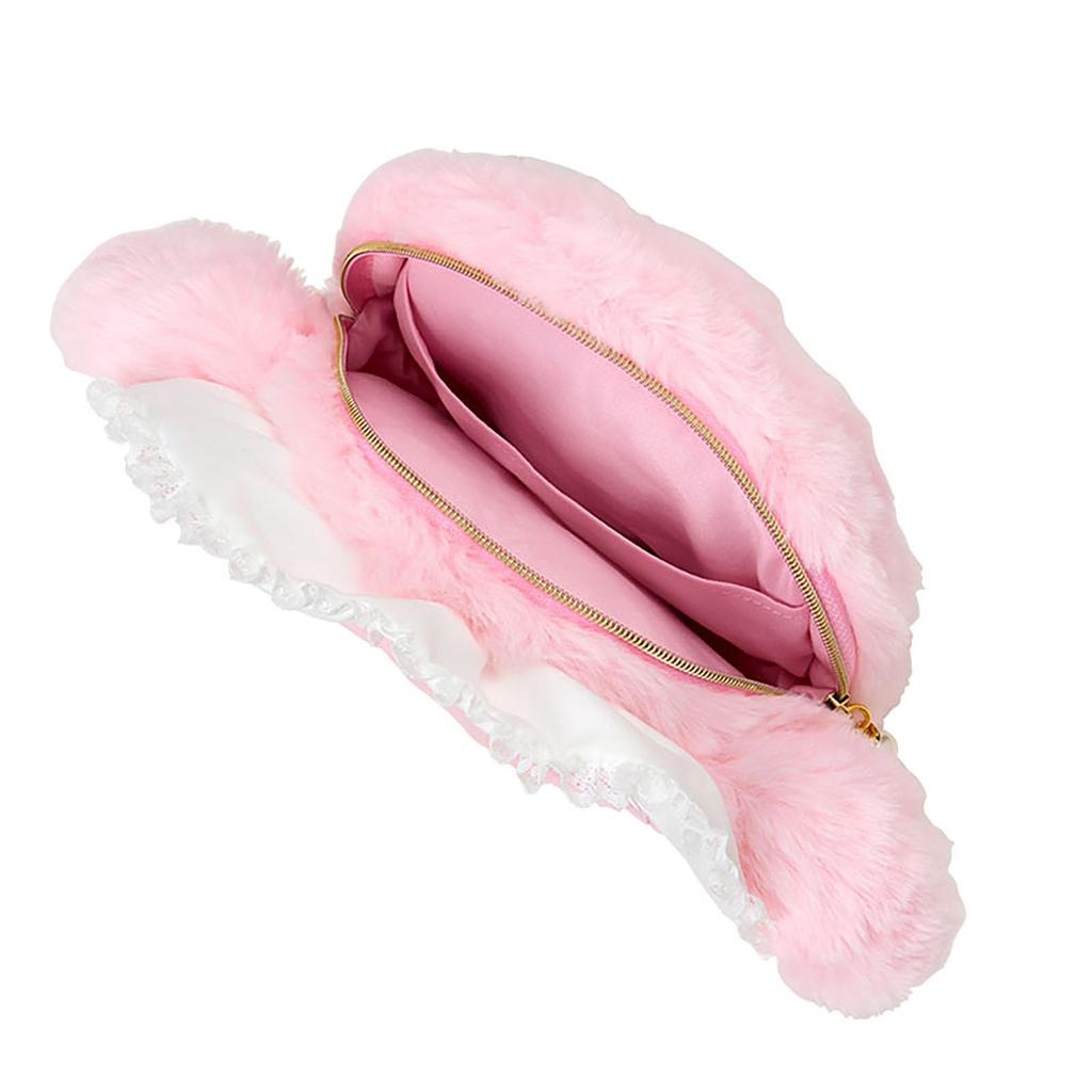 Sanrio Pouch My Ages 3 and 012122 Face-Shaped (White Frill) Melody, Up,