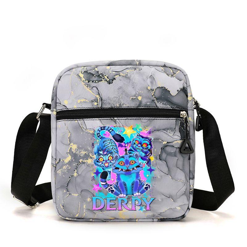 Borsa a Spalla Stampata Periferica Gruppo Femminile Cacciatrice di Demoni Kpop Saja Boys Borsa a Tracolla da Donna Borsa Scolastica Borsa da Campus per Studenti CLE