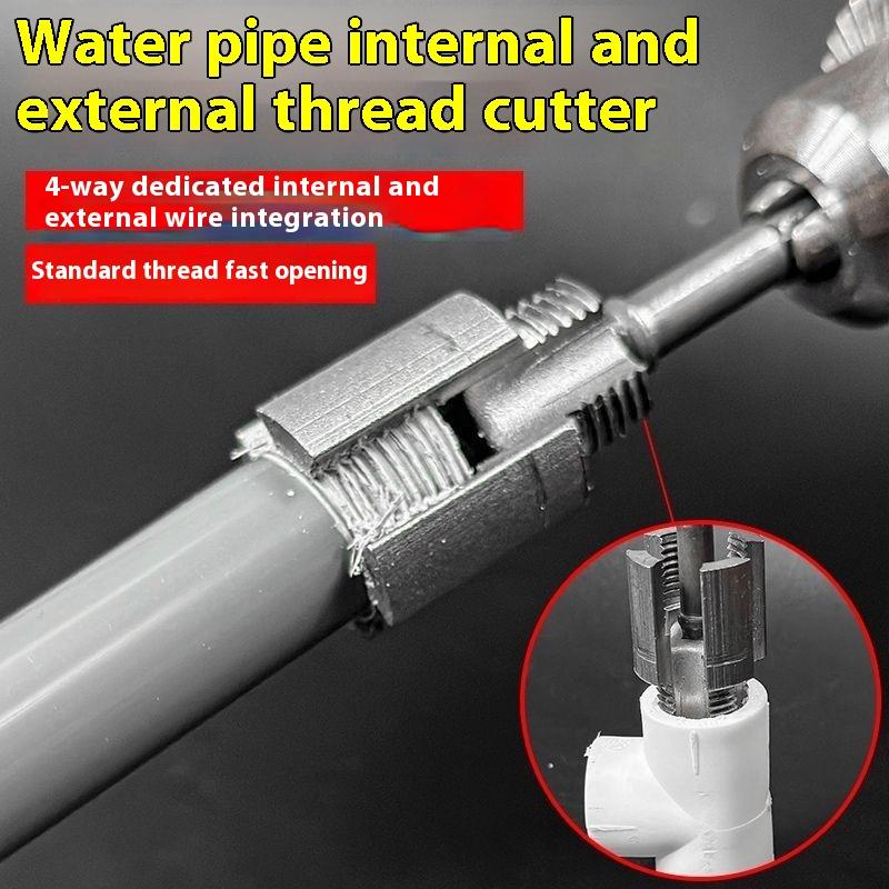 Integrated Internal And External Thread Tool For 1/2-Inch 3/4 Inch Ppr Pipes With Taps And Dies For Thread Cutting
