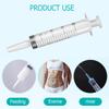 2-150ml Syringe Large Capacity With 100cm Hose Pump Measuring Washable Injector For Industrial Pet Food Feeding Oil Glue Fluid