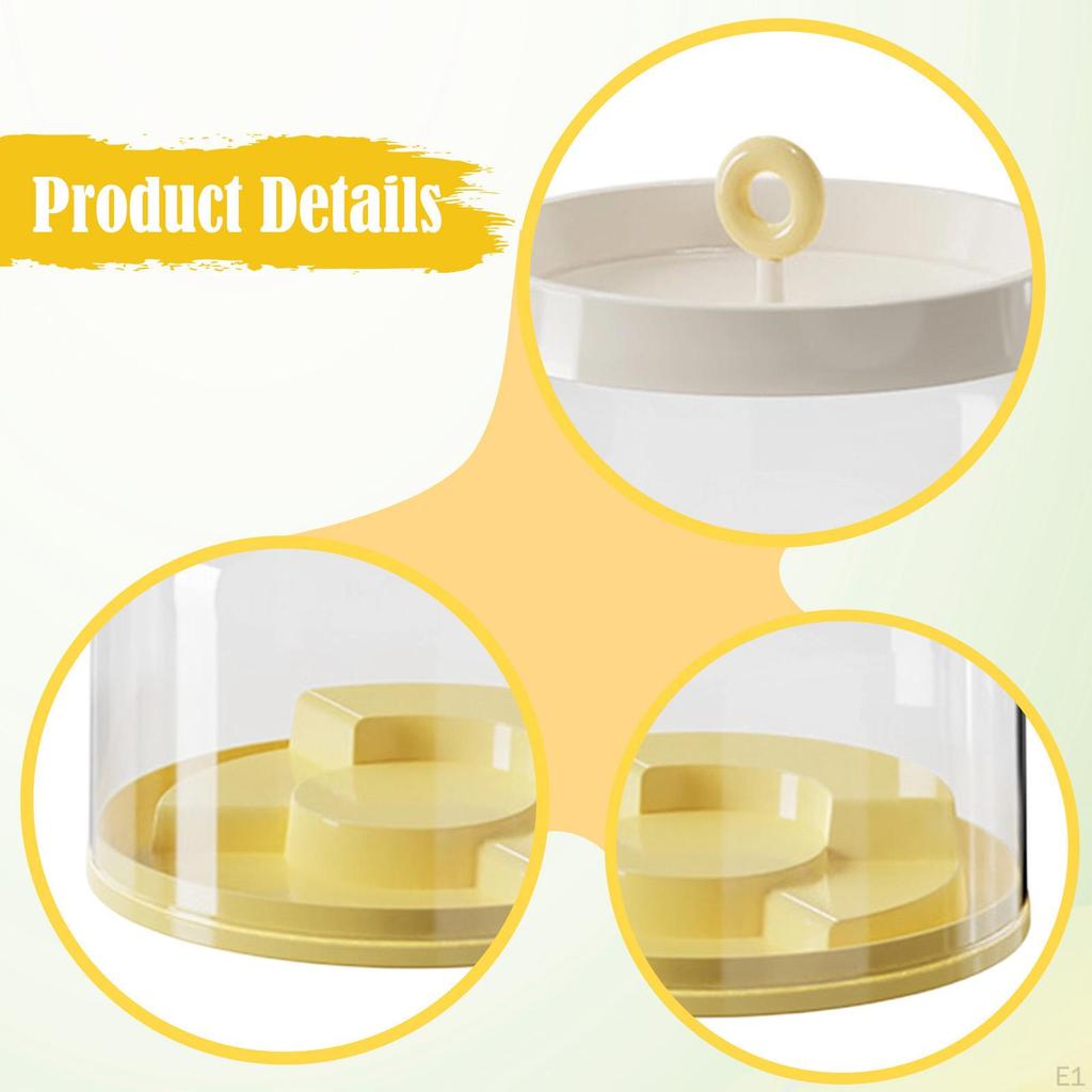 Clear Figure Display Case Stand Dustproof Elegant Protection Countertop Showcase Container