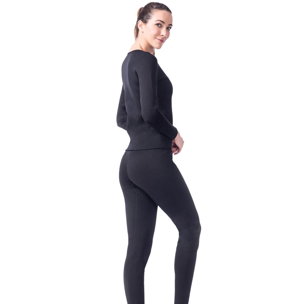 Women Slimming Suit Sweat Hot Neoprene Tshirt Body Shaper Weight Loss