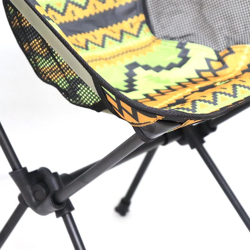 Ultralight Aluminum Moon Chair: Portable Folding Outdoor Camping Chair with Backrest