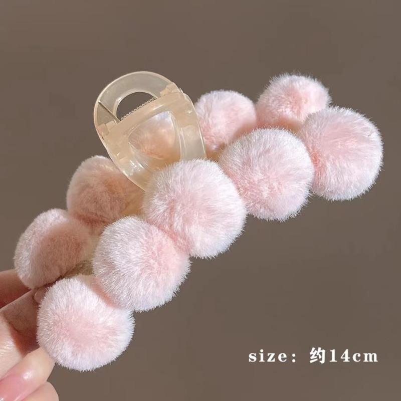 

Модный шариковый плюшевый зажим для волос, винтажные заколки из искусственного меха, заколка для волос, большая шпилька, заколки в виде акулы, головные уборы для женщин, аксессуары для волос