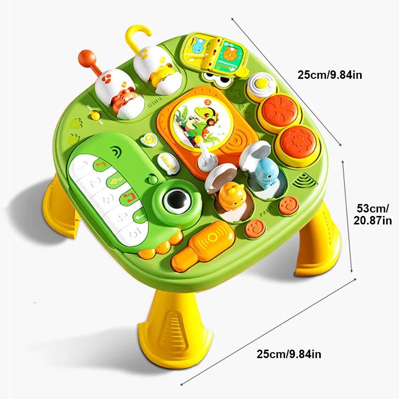 Infant Learning Table Table Montessory Toys Early Education Sound/Light Games Motor Training Sensory Educational Toys Portable