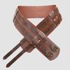 Middle Ages Waistband Perfect for Costume Parties Gatherings Cosplay Embossed Belt Wide Belt Brown Waistband for LARP