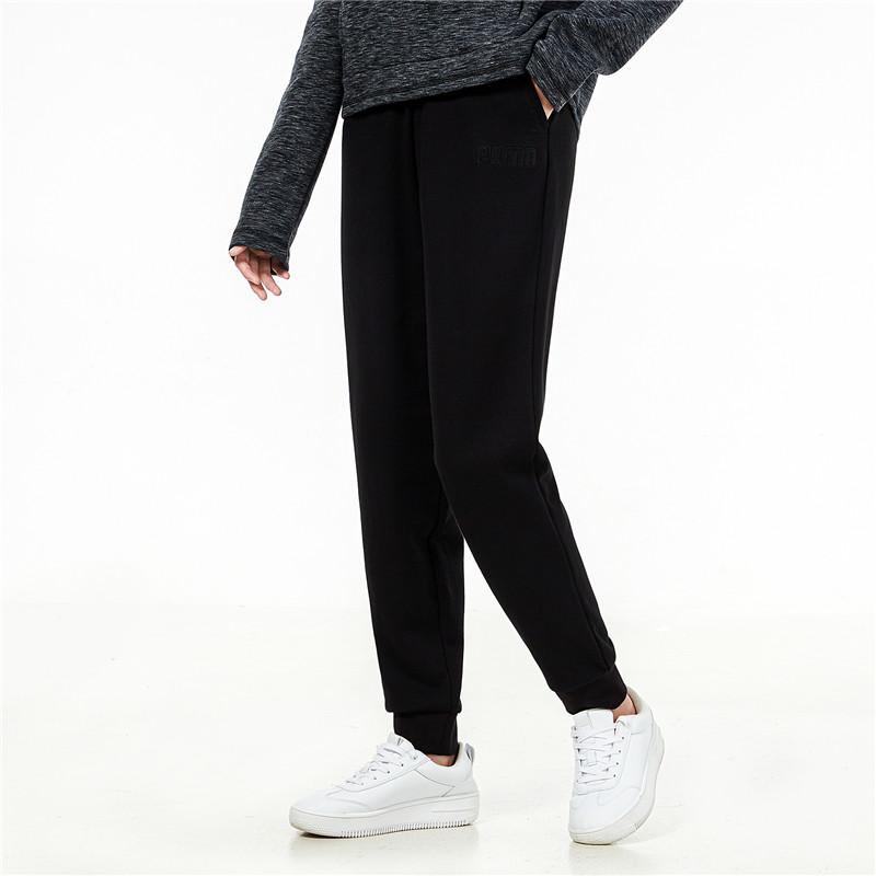 Puma Sports Running Training Knitted Lace-Up Casual Breathable Long Pants Women bottoms Black 847687-01