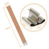 50Pcs Cross Wooden Candle Wicks Natural Candle Cores With Metal Base For Handmade Candle Making DIY Craft Decoration Supplies