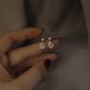 Imitation Pearl Earrings, Feminine and Niche Design Sense, High-end Silver Needle Earrings, Mosquito Coils, and Ear Coils