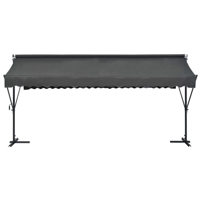 Freestanding Awning - Exclusive House - 500 X 300 Cm - Anthracite - Steel & Waterproof Polyester