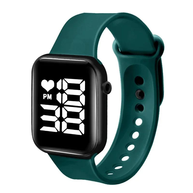Brand Sports Electronic Watch for Women and Men Digital Watch Children Big Screen Square LED Student Wrist Watches Montre Femme