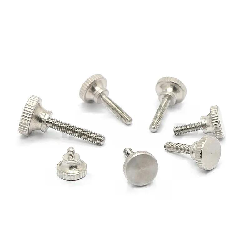 5/10/25pcs 303 Stainlesss Steel Thumb Curtain Wall Glass Lock Screw M2 M2.5 M3 M4 M5 M6 High Head Hand Tighten Adjust Screw
